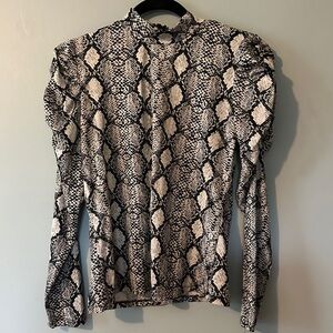 Snakeskin Print Women's Top